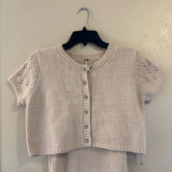NWOT Free People Audrey Sweater Dress and Cardigan Set sz M - Picture 6 of 8